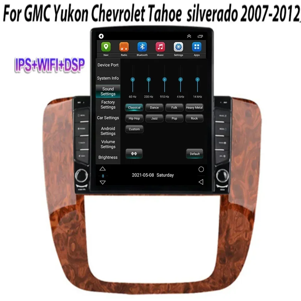 8G + 128G android 12 для GMC Yukon 3 GMT 900 2006-2035 Автомобильный радиоприемник Мультимедийный