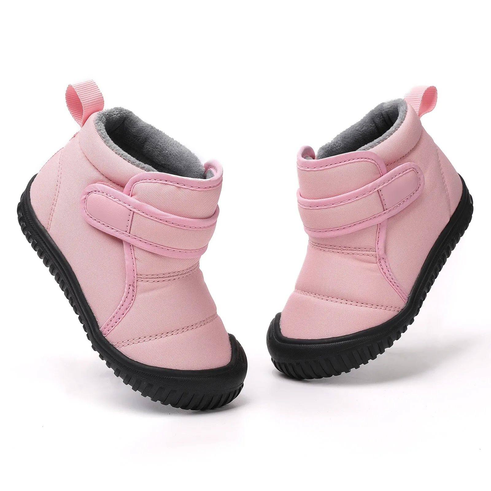 

Children Shoes Flat Soled Velvet Warm Short Boots Fashionable Outdoor Warm Cotton Boots