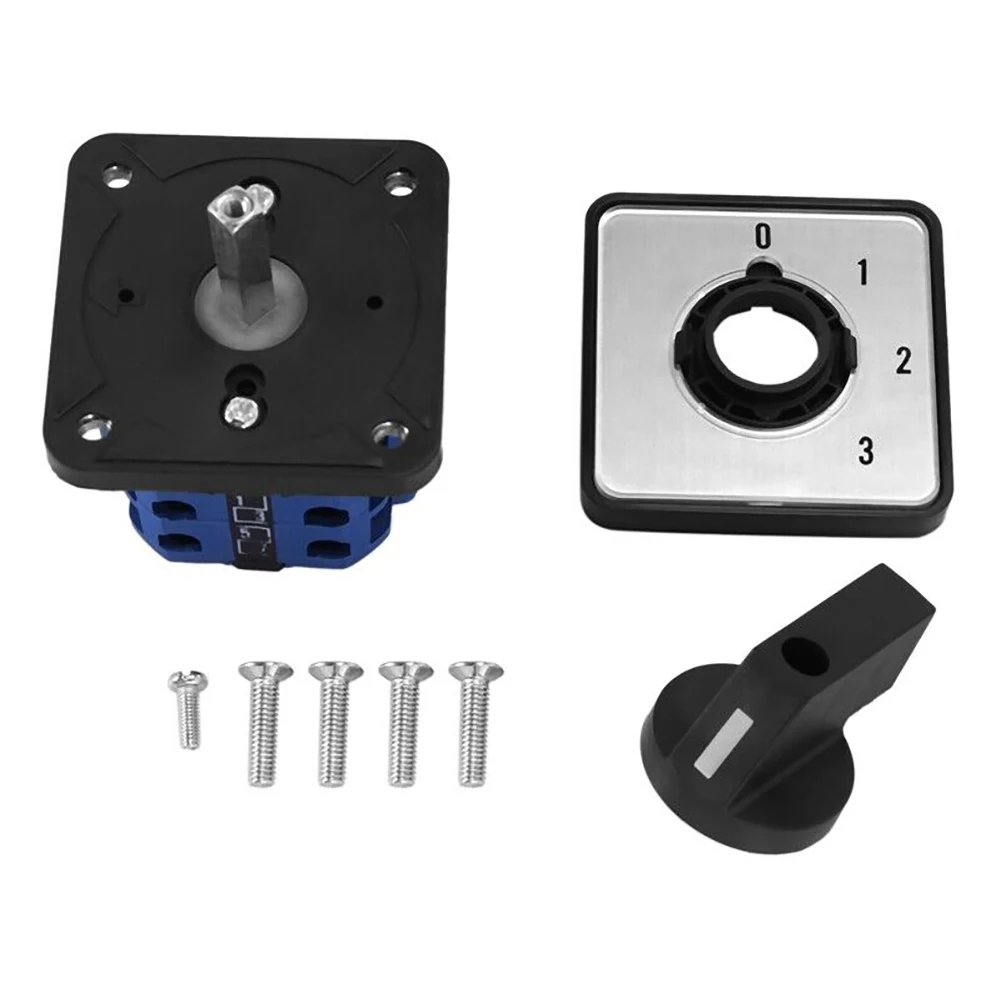 

Best Durable Switch Rotary Selector Plastic + Metal Reliable Spare Parts Universal With Screw 1 Piece 660V 20A