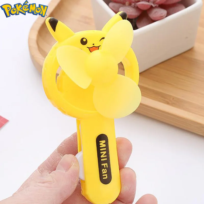 

Kawaii Pokemon Pikachu Anime Mini Hand Fan Outdoor Portable Summer Leisure Lazy Handheld Toys Cute Cartoon Peripheral Kids Gifts