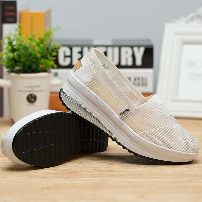

High Soles Women Platform Sport Shoes Round-Toe Running Tennis Fitness Ladies Platform Sports Shoes Woman Gym Sneakers Tennis