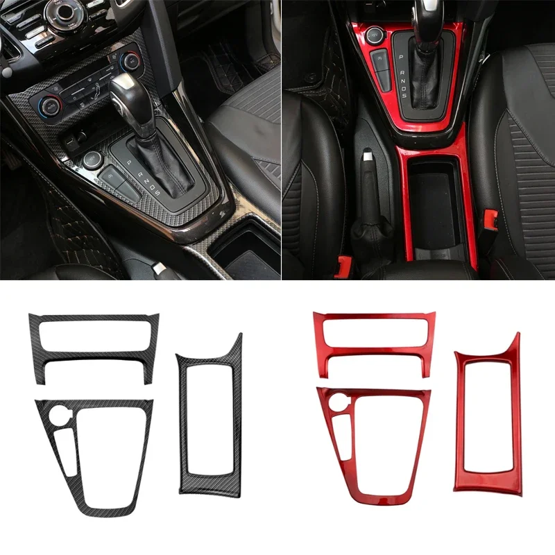 Для Ford Focus 3 MK3 2015 - 2018 ABS цветная внутренняя Стандартная отделка наклейки LHD ST