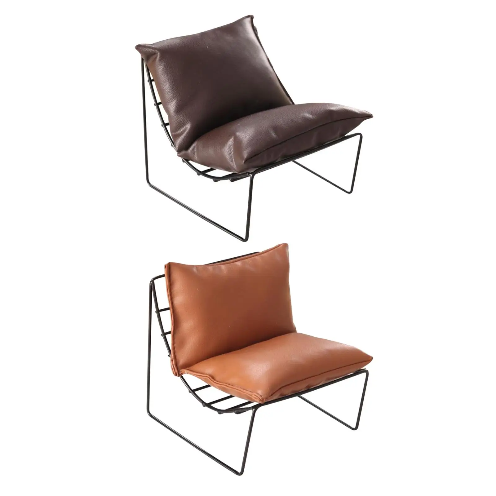 

1/6 Dollhouse Chair Simulation Model Alloy Backrest Furniture, Decoration,