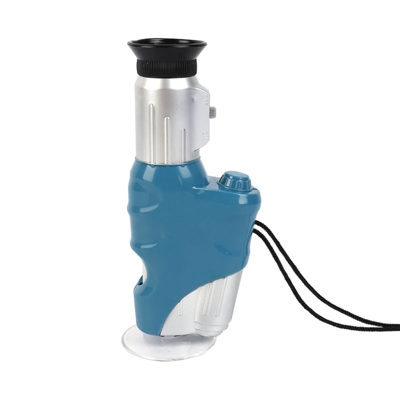 

Улучшенный микроскоп, портативный микроскоп 5000k со светодиодной подсветкой, микро-образовательная модель 20x-60x, микро-подарок