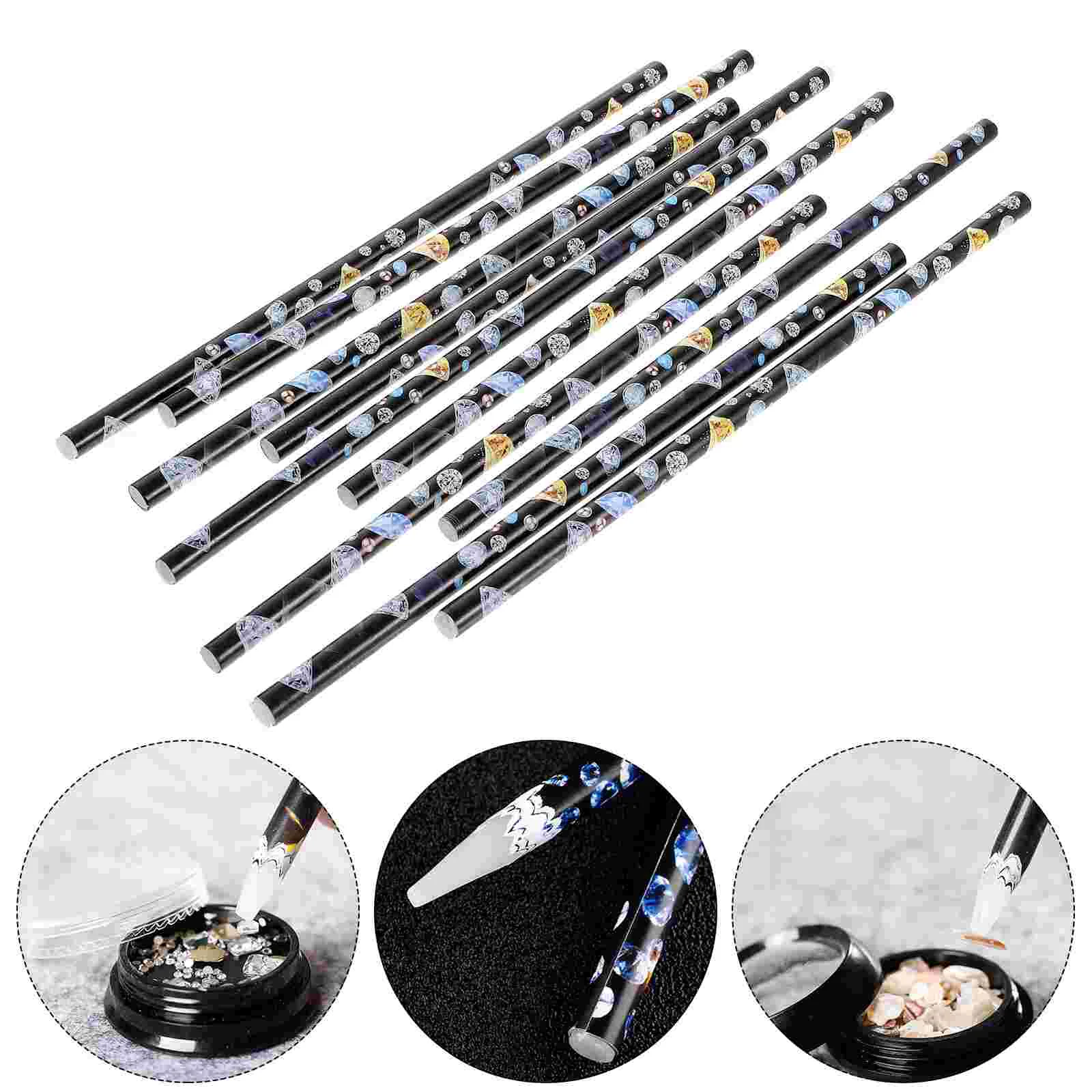 

Pen Naildotting Picker Toolrhinestone Picking Uppens Pick Nial Wax Tip Canvas Crafting Jewel Drawing Diy Tools Point Gemstone