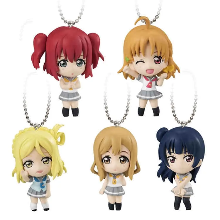 

Lovelive Love Live Sunshine Aqours Anime Game Takami Chika Kurosawa Dia Tsushima Yoshiko Mari Kawaii Resin Capsule Toy Pendant