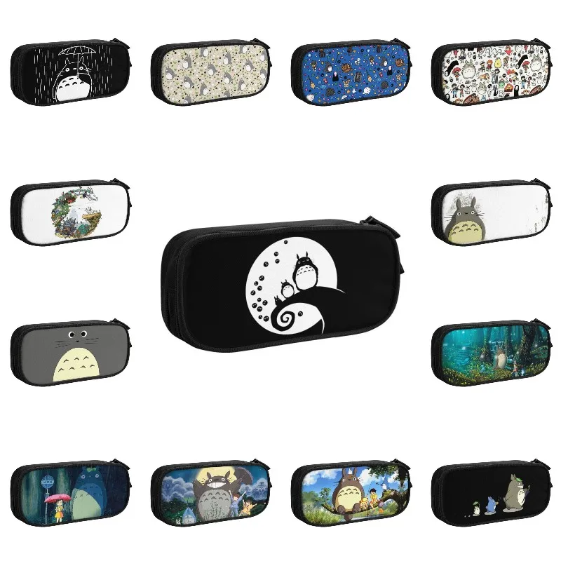 

Fashion Manag My Neighbor Totoro Pencil Cases for Girl Boy Large Capacity Hayao Miyazaki Anime Pen Box Bag School Accessories