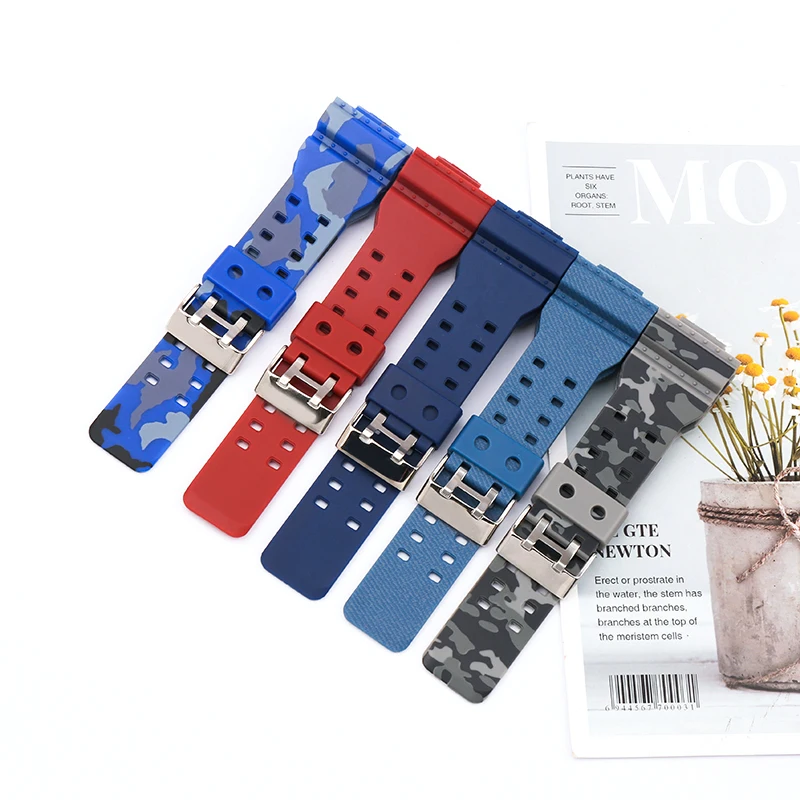Watch Accessories Resin strap case for Casio G-Shock GA700 710 735 Outdoor sports silicone rubber watch strap watch band