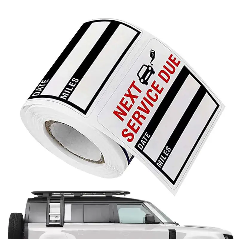 Наклейки с напоминанием об обслуживании масла универсальные водонепроницаемые