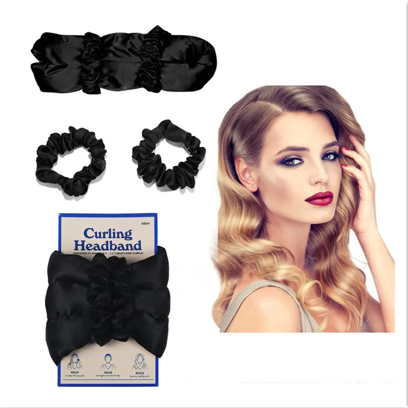 

Heatless Curling Rod Headband Soft No Heat Hair Curlers Rollers for Long Hair Lazy Sleep Magic Wave Former Curler Maker Tool