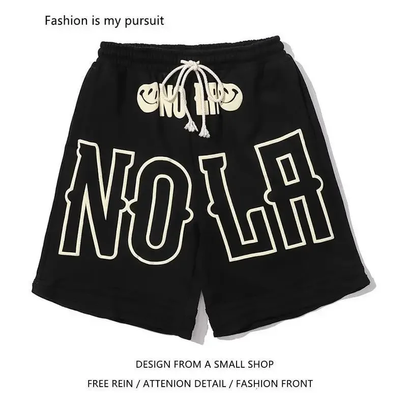 Летняя уличная одежда в американском стиле студенческие шорты с буквами мужские