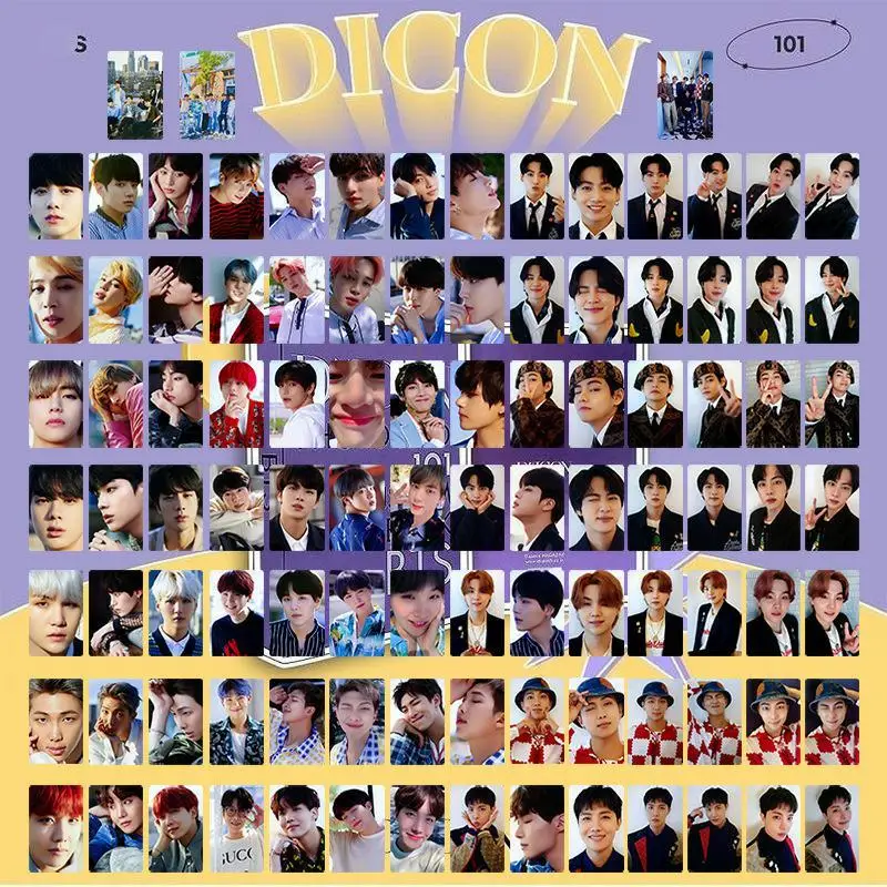 

K-POP New Boys Group boys DICON High Quality LOMO Photo Cards Collection Cards Concept Lighting Postcards Photo Cards Fan Gifts