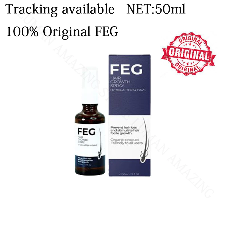 

NEW FEG Hair Growth 100% Natura FEG Hair Growth Spray Prevent Hair Loss 50ml