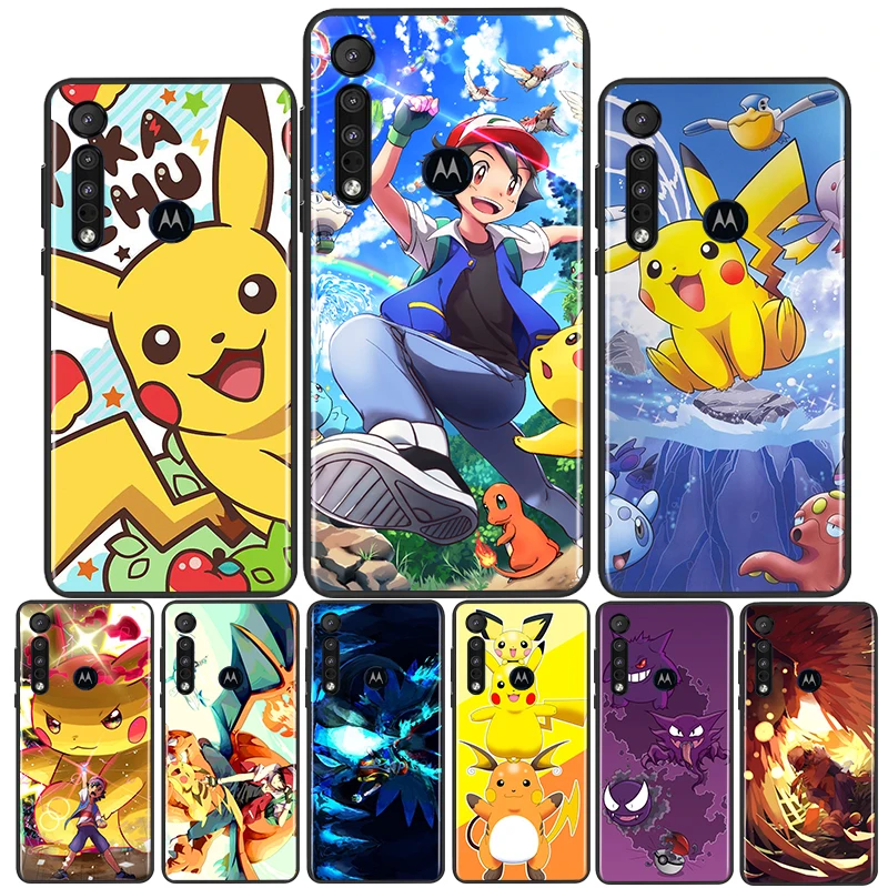 

Anime Pokemon Pikachu For Motorola Moto G G60 G60S G50 G40 G9 G10 E7i E6S Power Edge 20 E20 2021 X3 S Pro Phone Case