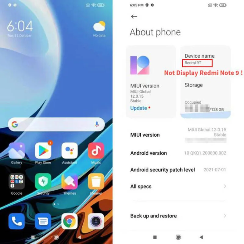 Xiaomi Redmi Note 9 Redmi 9T Global ROM Smartphone 6000mAh Battery Snapdragon 662 Octa Core 48MP Camera