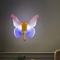 butterfly led nordic bedside lighting bar wall lamp living room decor lamp luxury sconce wall indoor lighting lights