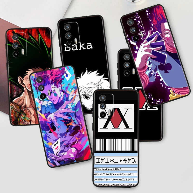 HUNTER×HUNTER аниме для OPPO Realme GT Neo 5 3 2 C55 C33 C35 C30 C31 X2 C21 C20 C11 C3 C2 черная фотообложка
