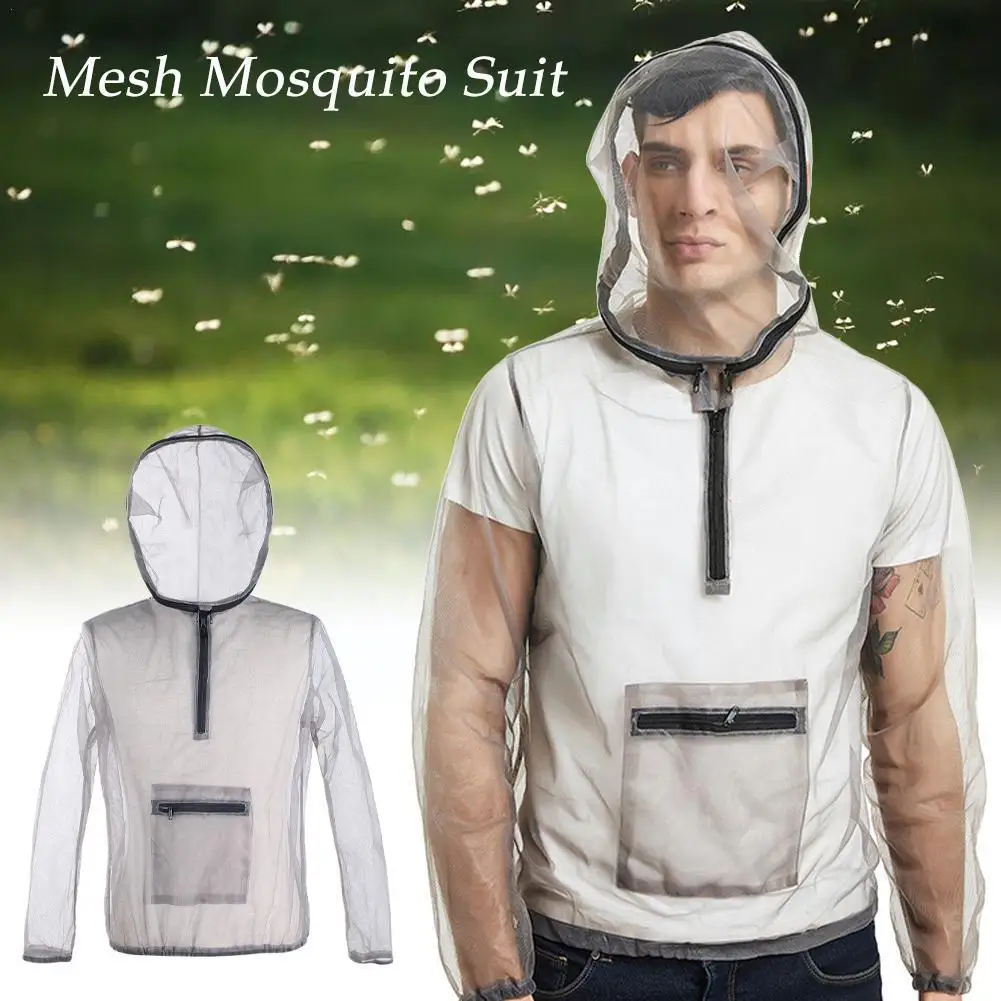 

Jungle Adventure Breathable Insect Repellent Jacket Wild Mosquito Gauze Hat Net Repellent Bee-repellent Outdoor Insect Fish J0S5