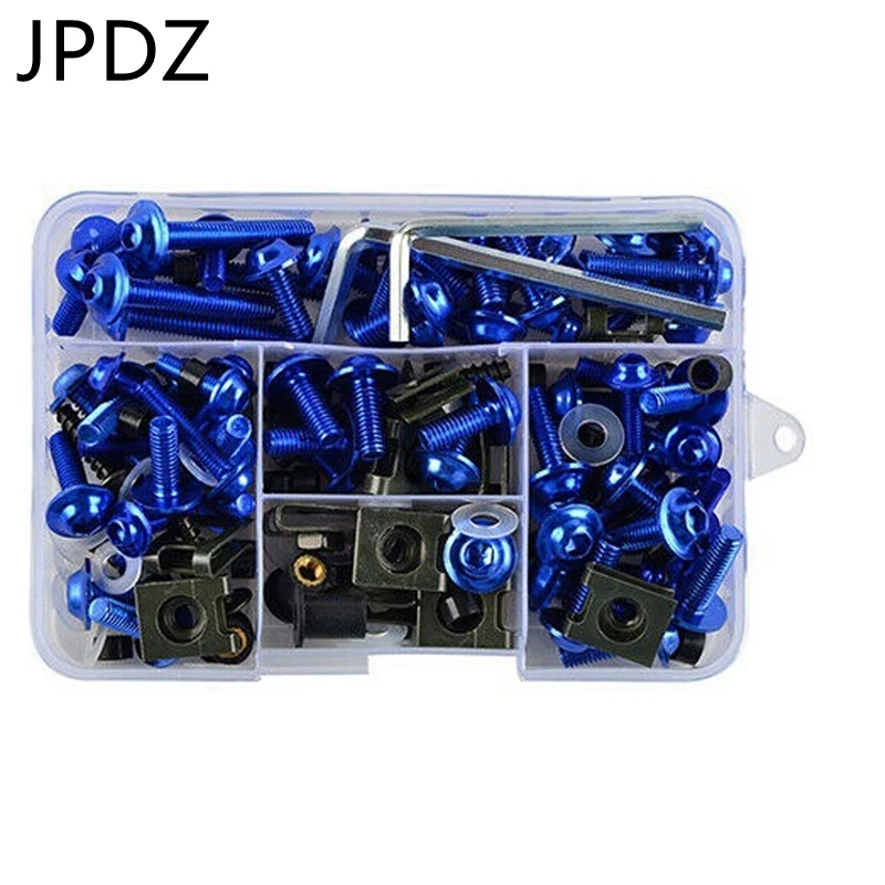 

Universal Motorcycle Fairing Bolt Kit for Kawasaki Yamaha Honda Kawasaki Suzuki Mounting Kits Washers Nuts (177PCS)