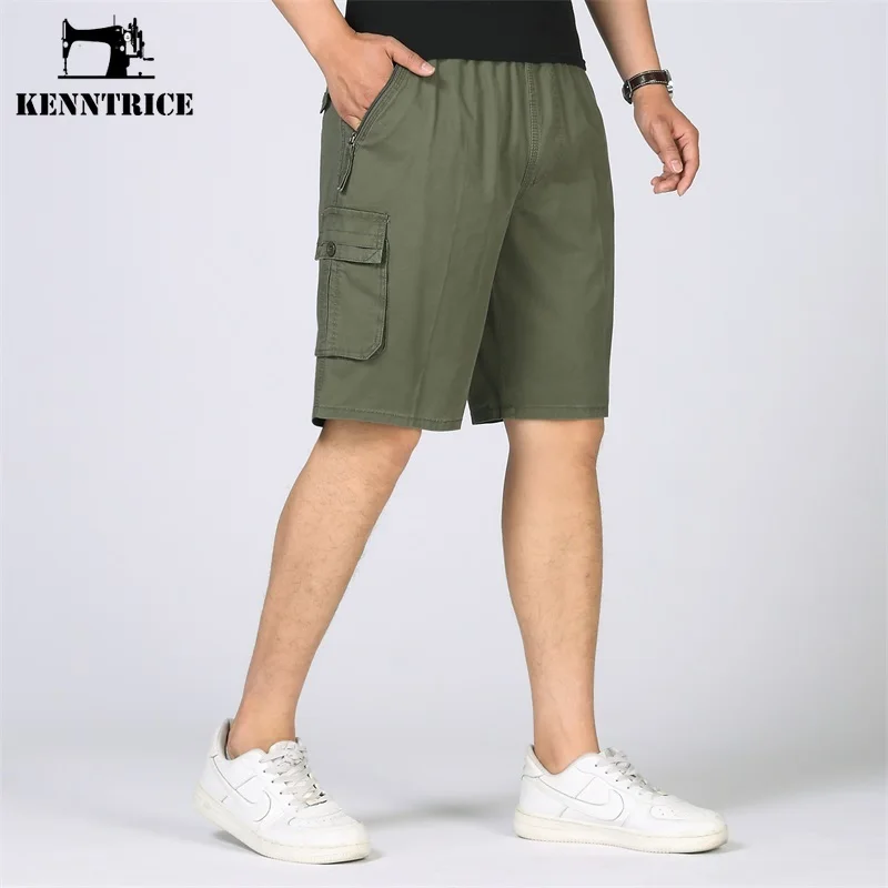 

Kenntrice New Men Casual Shorts 2022 Summer Fashion Solid Color Outdoor Jogging Sport Short Pants Multiple Pockets Cargo Shorts