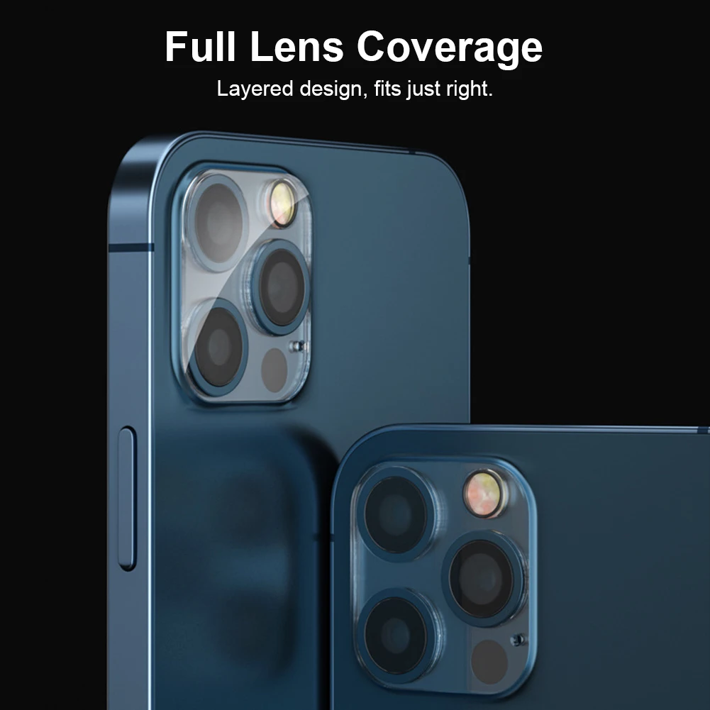 

2Pcs Camera Lens Protector on For iPhone 12 Pro Max Mini Tempered Glass For iPhone 11 Pro Max Xs XR 8 7 6 6S Camera Protector