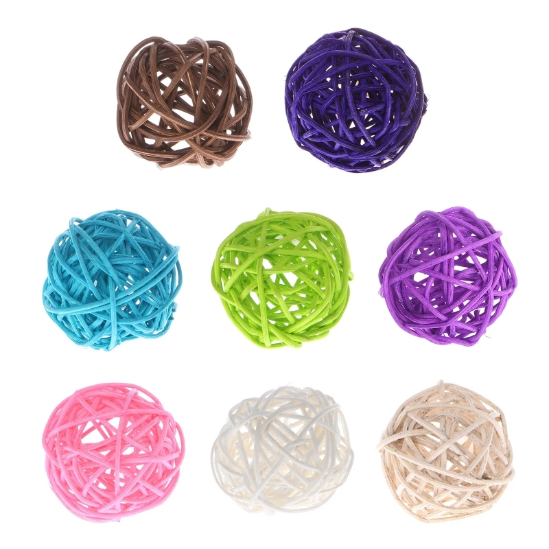 

Набор из 10 шариков из ротанга, 5 см