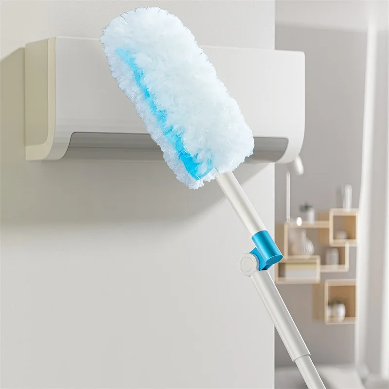 

Microfiber Duster with 20pcs Refill - Electrostatic Adsorption - Disposable Unscented Duster Kit with Long Handle