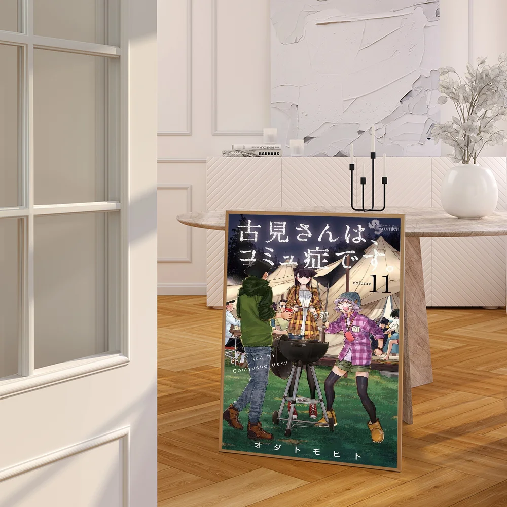 Плакаты Komyushou Desu аниме клейкие постеры для разговора с Komi гостиной бара