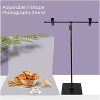 adjustable t shape photography photo backdrop stands with clips for video studio poster stands