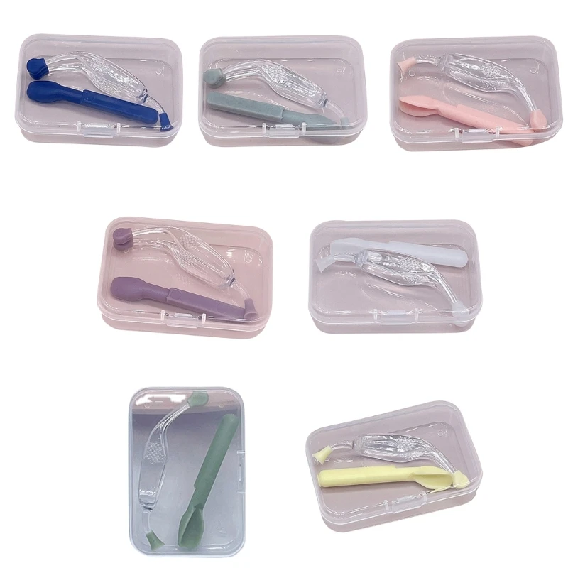 

Soft Silicone Scoops Tweezer Set for Contact Lens Insertion and Removal Supply