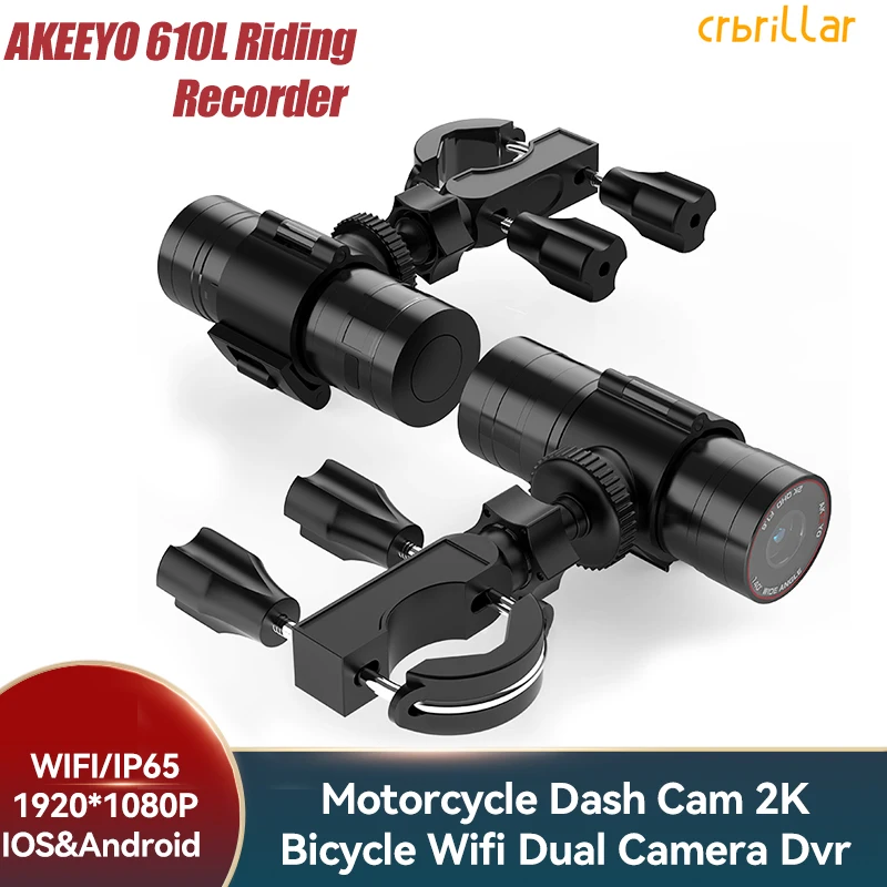 

Motorcycle Camera Video Recorder 2k 1920P Motor Bicycle Camera Helmet Camera Wifi Motorbike IP65 DVR Dash Cam Night Vision