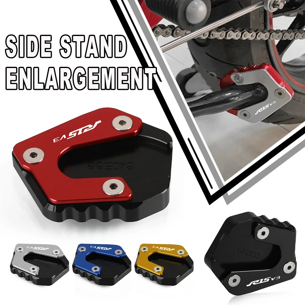 

Side Stand Enlarge For YAMAHA YZF R15 V3 R15V3 2017 2018 2019 2020 Motorcycle Kickstand Side Stand Extension Foot Pad Support