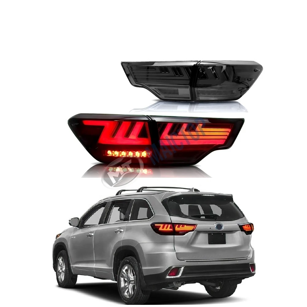 

MAICTOP car accessories facelift led tail light for highlander 2015-2019 taillight Modified rear taillamp