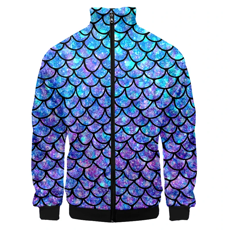 

Wave Colorful Fish Scales 3D Printed Men Hoodies Sweatshirt Unisex Streetwear Zipper Pullover Casual Jacket Tracksuits Custom