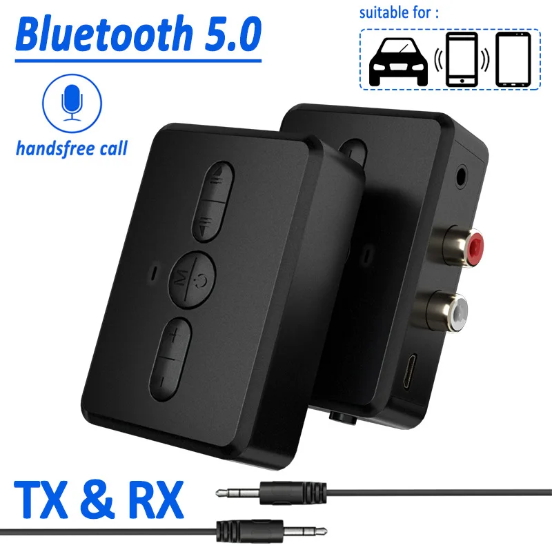 Приемник-передатчик RT01 с Bluetooth 5 0 2-в-1 аудио адаптер в RX + AUX для BT запускает