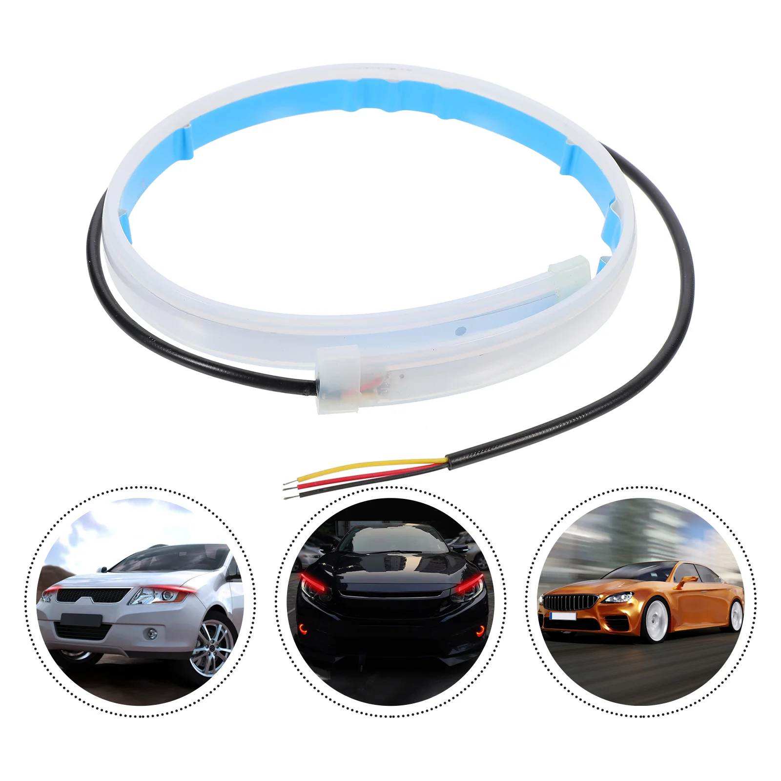 

Car Strip Bar Headlight Light Supplies Tube Running Auto Color Dual Daytime Turn Strobe Decorative Tailgate Led Flexible Lamp