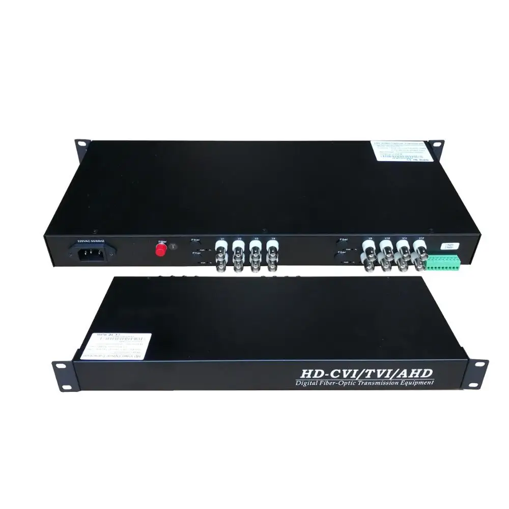 

1080P HD CVI TVI AHD To Fiber Optical Video Converter With RS485 Optical Transceiver For Ahd Camera Multiplexer