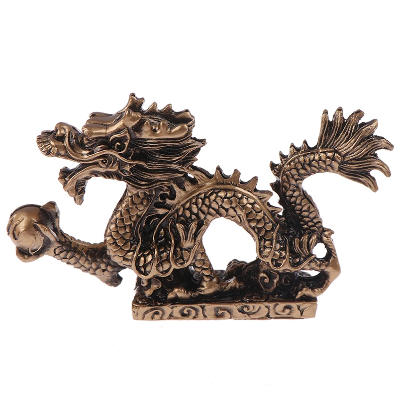 

Lucky Kylin Figurines Dragon Figurines Miniatures Chinese Zodiac Desk Ornaments Feng Shui Decor Lucky Gifts 1pc Resin Type