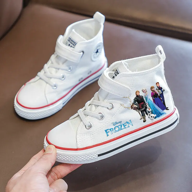 Весенне-осенняя парусиновая обувь для девочек детская Холодное сердце