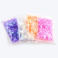 iridescent glitter sequin flakes colorful fluorescent glass paper for gilding diy resin epoxy manicure accessories