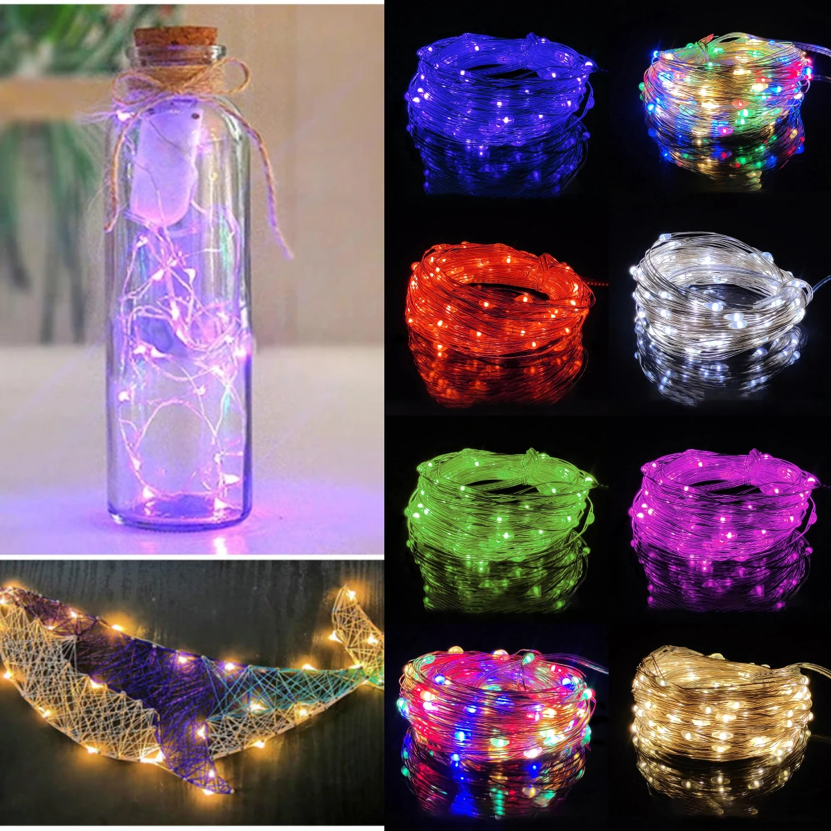 

Светодиодная гирлянда 10 м, украшение для дома, свадьбы, вечеринки, искусственная USB-гирлянда, праздничная лампа