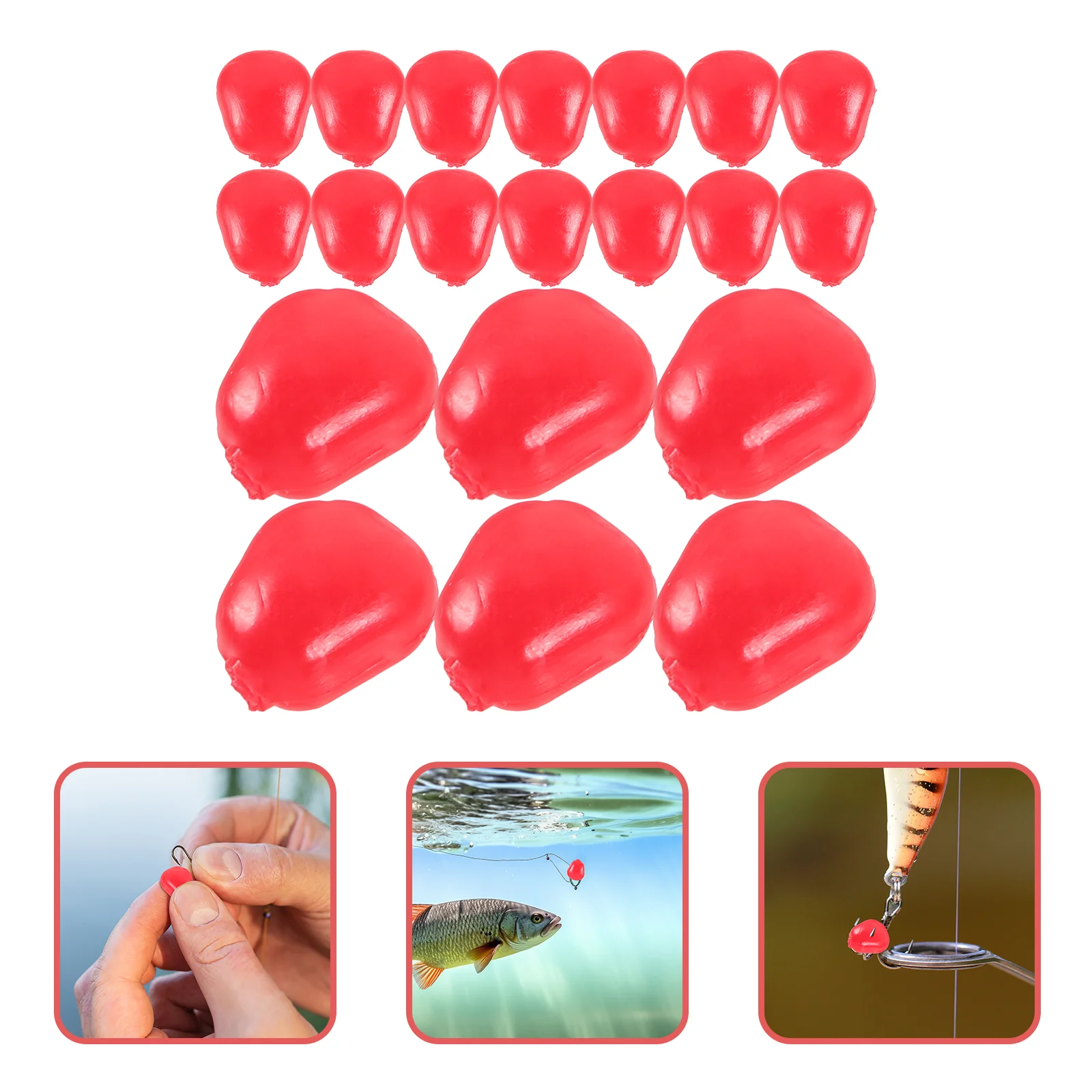 

50 Pcs Fishing Lures Supplies Simulation Baits Fake Artificial Pvc Professional Equipment Simulated