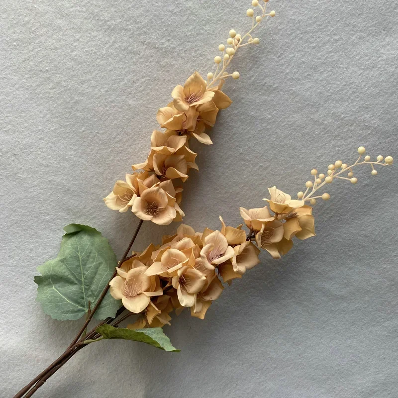 

Искусственный цветок павлина синий шелк