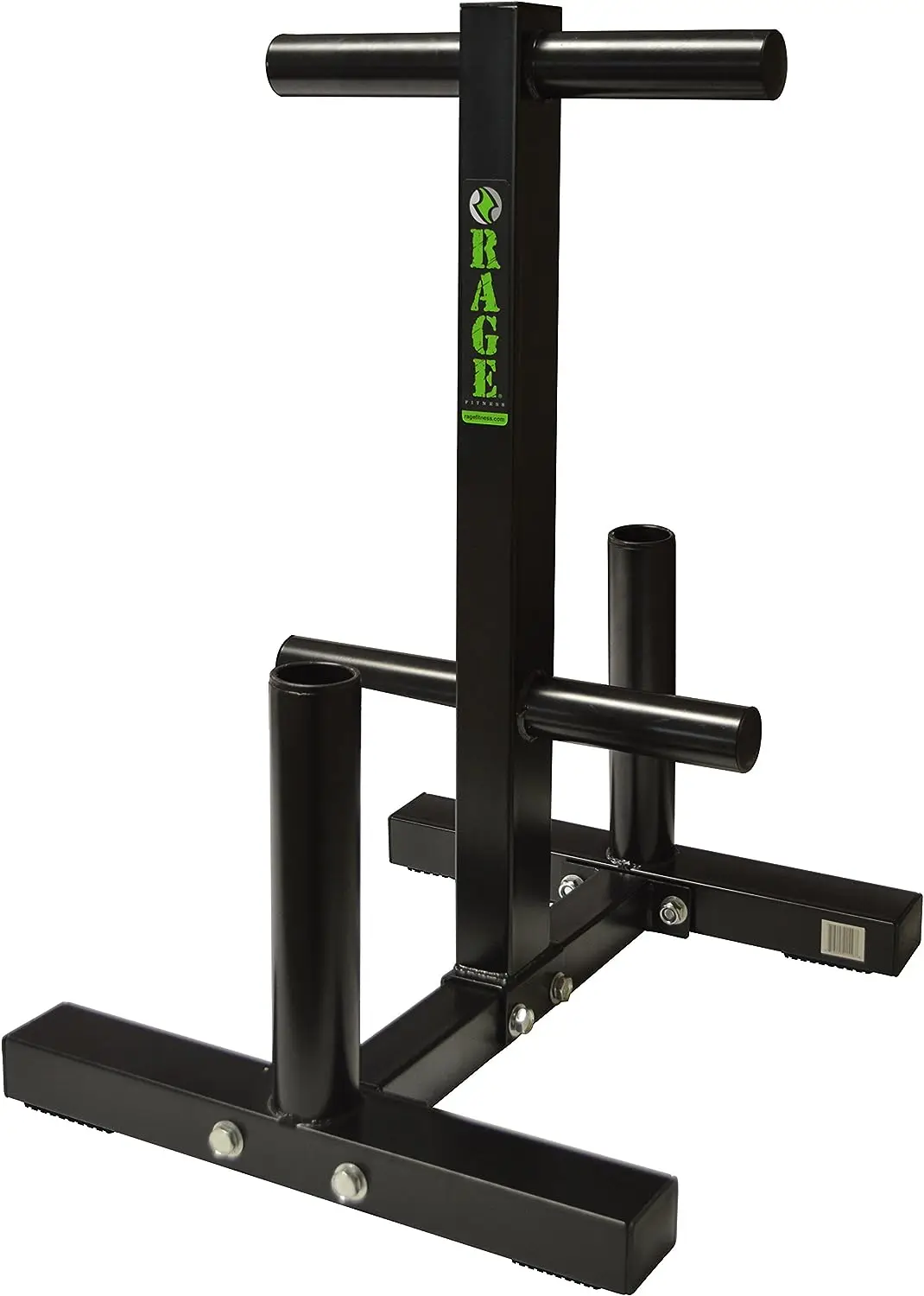 

for plates & Barbell stand | This weight tree has 6" x 2" of 4 spindles & can hold over 360lbs of weight with