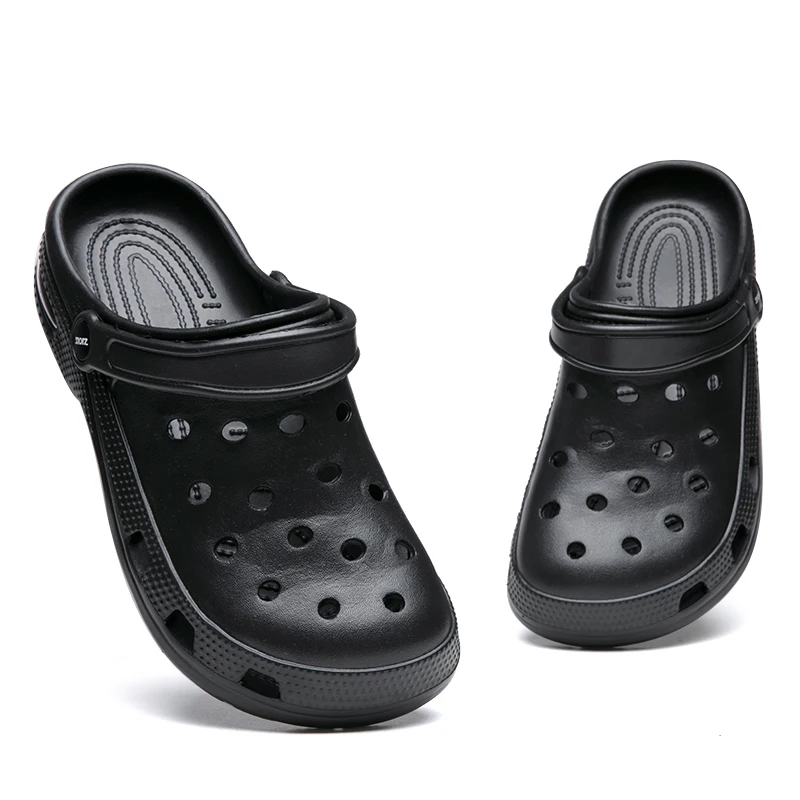 Summer Unisex Adult Classic Clogs Garden Shoes Outdoor Hole Shoes Outdoor Baotou Slippers Beach Shoes Couple Sandals Size 38-47
