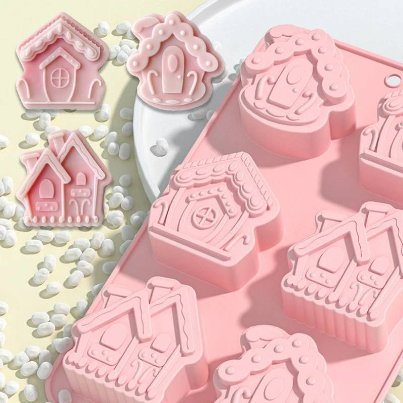 Мультяшный дом силиконовая форма пряничный домик для кондитерских изделий