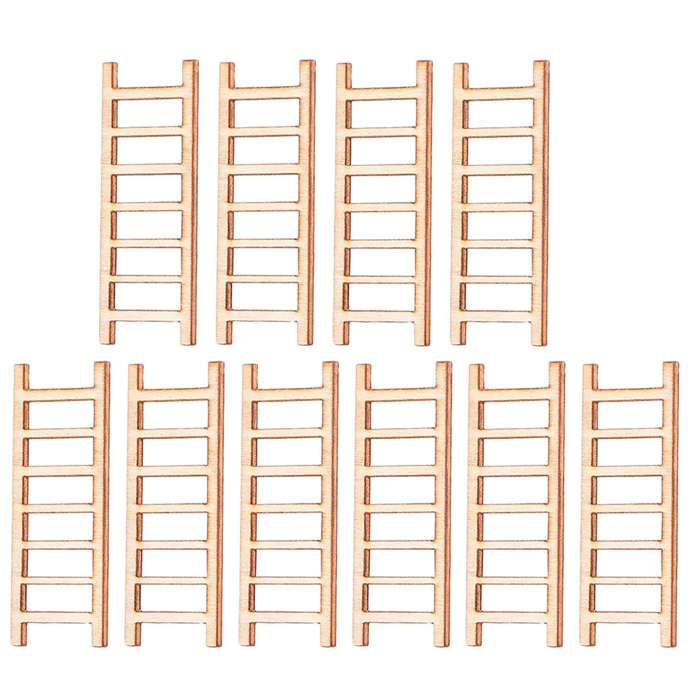 

20pcs Mini Ladder Ornaments Bonsai Ladder Decors Mini Ladders Models Dollhouse Miniatures