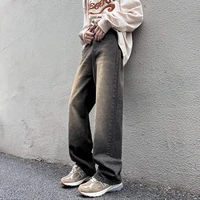 baggy jeans men fashion retro casual harajuku straight jeans mens japanese streetwear hip hop loose denim pants mens trousers