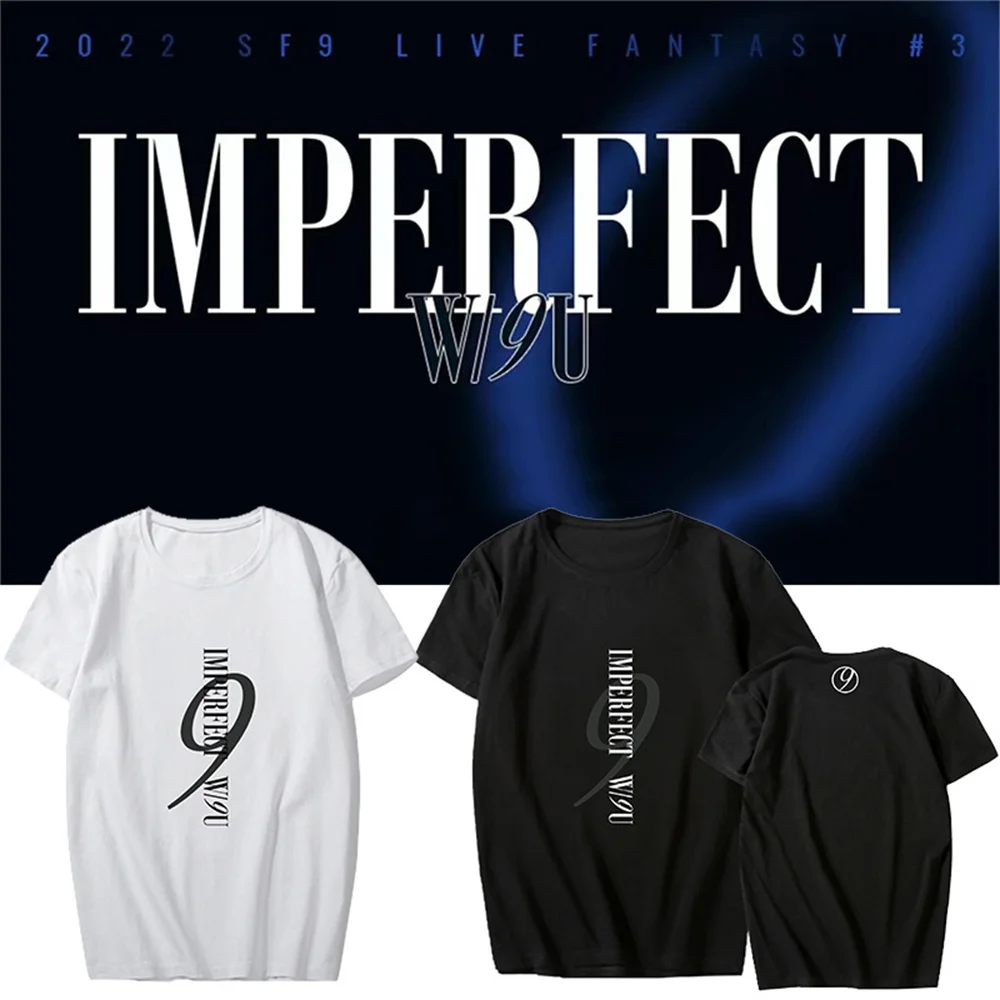 

SF9 t shirts IMPERFECT t-shirt Cotton Short Sleeve Kpop Fans tees for Men Women