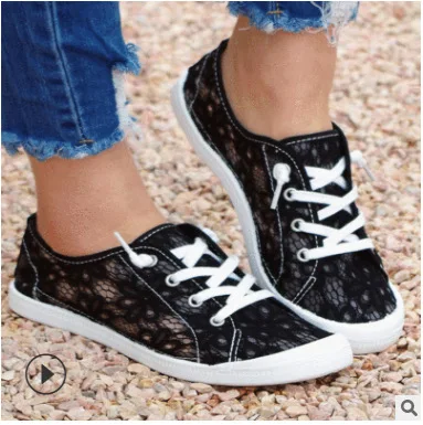 

Casual Shoes Women's Mesh Breathable Slip on Flat Shoes Ladies Loafers Comfortable Lightweight Lacing Women Loafers Large Size